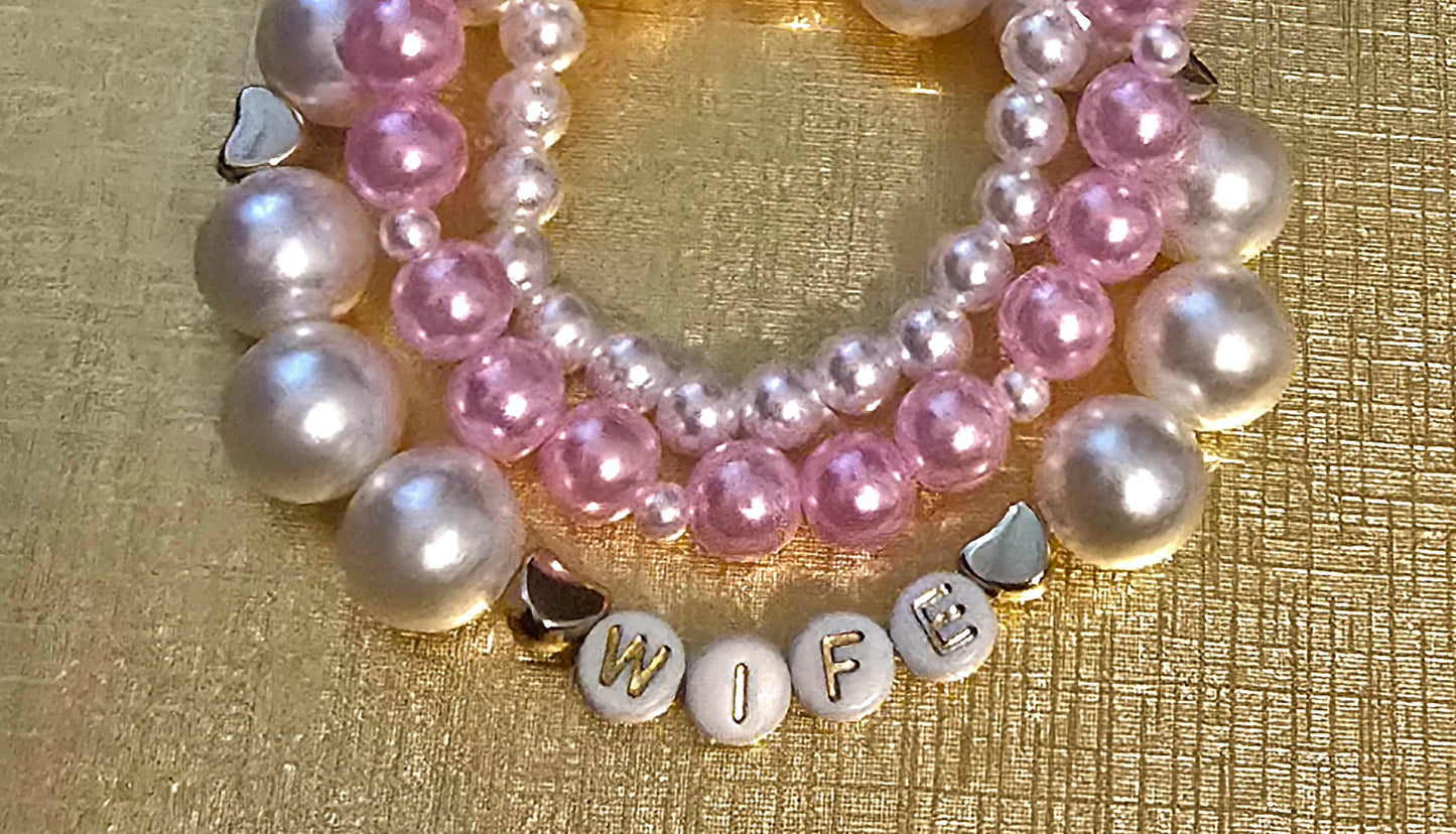 Wife-Cancer Awareness Bracelet (Who Do You Walk For?)