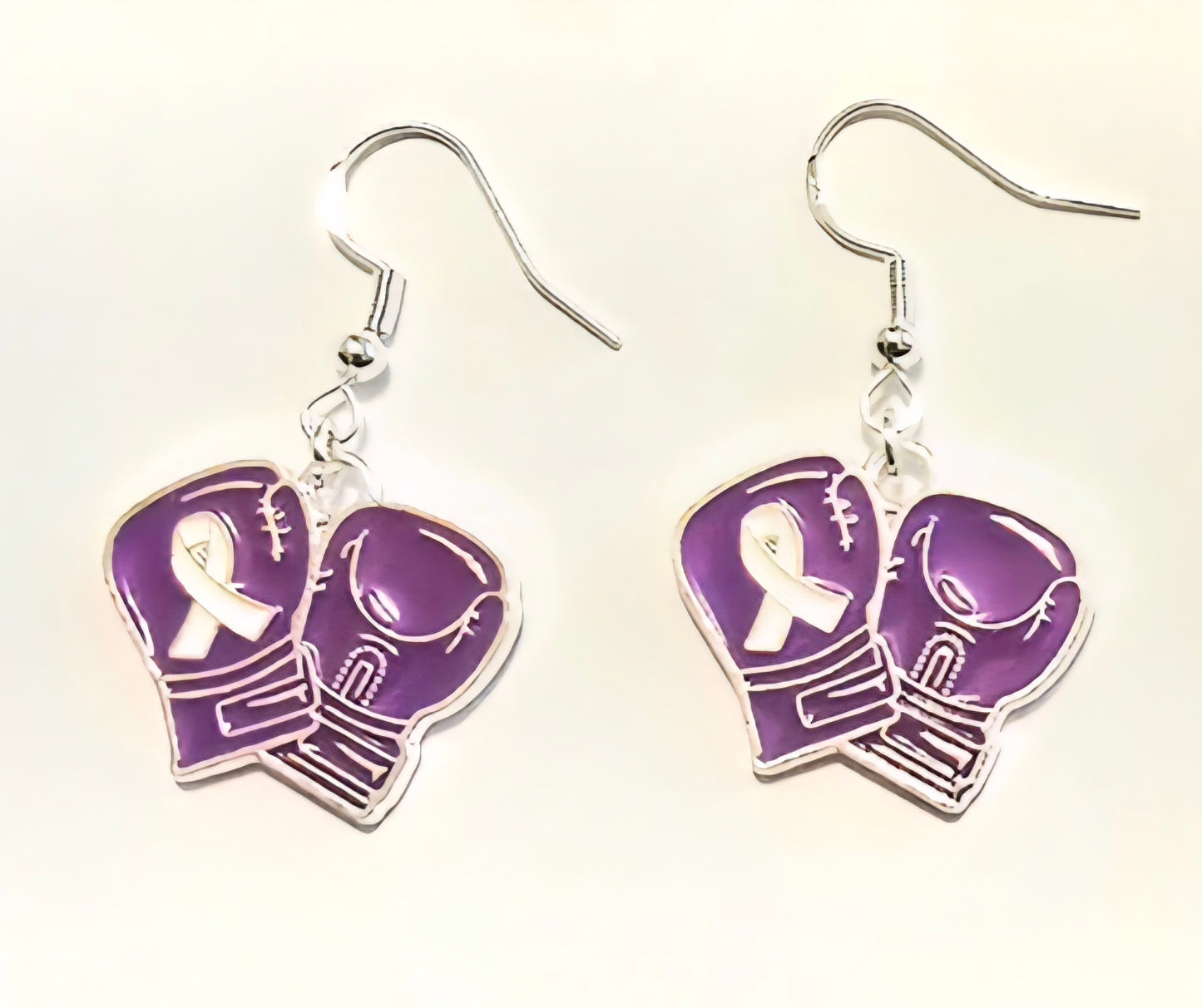 Purple Domestic Violence Earrings