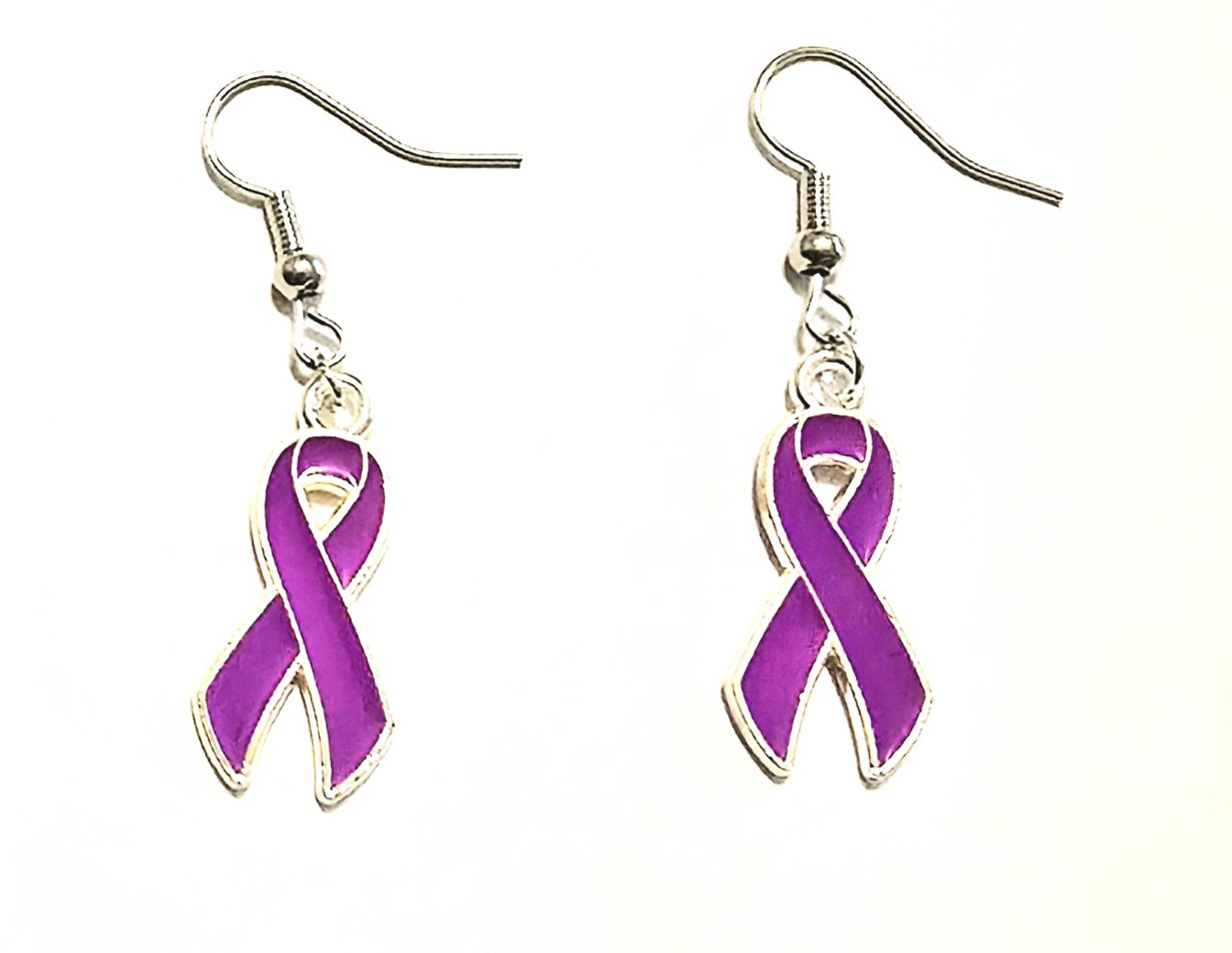 Purple Domestic Violence Earrings