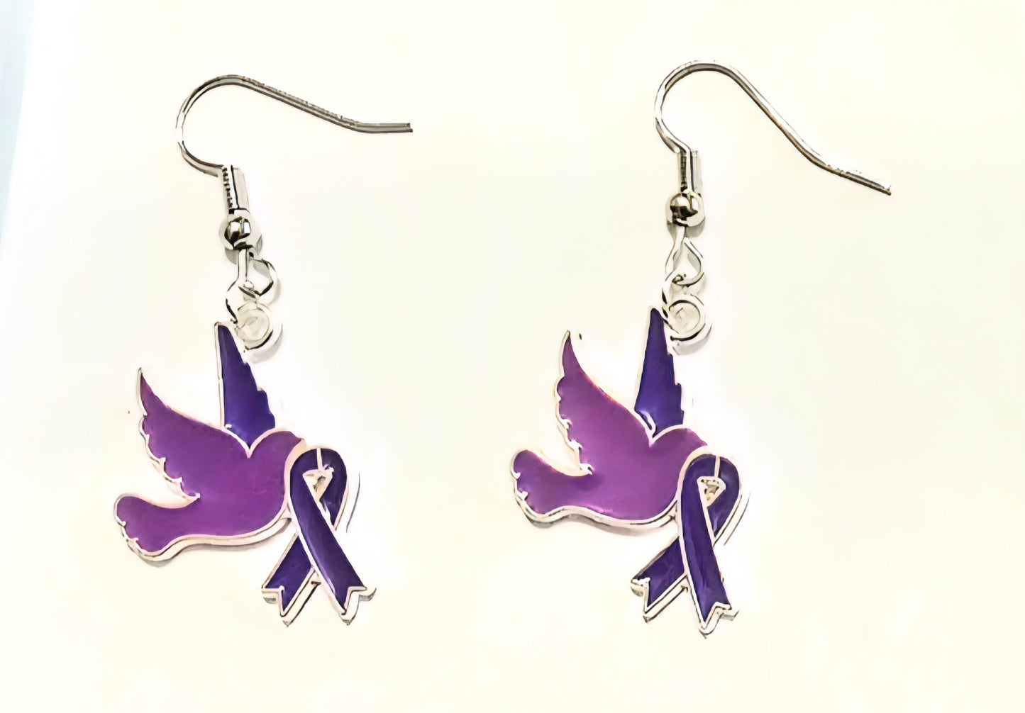 Purple Domestic Violence Earrings