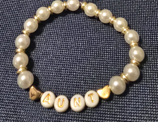 Aunt-Cancer Awareness Bracelet (Who Do You Walk For?)