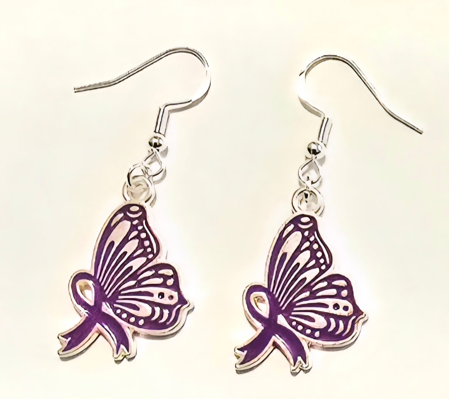 Purple Domestic Violence Earrings